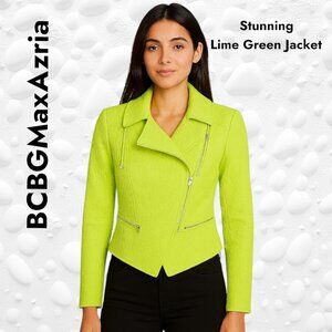 Stunning Lime Green BCBGMAXAZRIA Jacket – Size XXS - Like New!